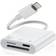DCNETWORK SD-kortläsare för iPhone iPad, Lightning till SD-kortläsare, minneskortläsare, Trail Game Camera SD-kortvisare med dubbla kortplatser för MicroSD/SD