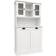 Bed Bath & Beyond 2-Compartment Tilt-Out Laundry Hamper Tall Bathroom Cabinet with Shelves 32.68 In W X 59.69 In H X 14.57 In D