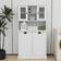 Bed Bath & Beyond 2-Compartment Tilt-Out Laundry Hamper Tall Bathroom Cabinet with Shelves 32.68 In W X 59.69 In H X 14.57 In D