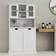 Bed Bath & Beyond 2-Compartment Tilt-Out Laundry Hamper Tall Bathroom Cabinet with Shelves 32.68 In W X 59.69 In H X 14.57 In D