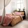 Juna Daisy Bed Linen 200x220 cm Pink/Red Housse de couette Rose, Rouge (220x200cm)