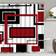 Yddsky 4 Pcs Geometric Shower Curtain Sets with 12 Hooks