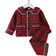 Shein pcs Baby Baby Girl Comfy Long Sleeve Plaid Collar Loungewear Set AutumnWinter