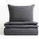 H&M Musselin-Bettwäsche Für Einzelbett Grau 135x200 80x80 Bettbezug Grau (200x135cm)