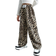 Shein Young Girl And Young Girl Casual Loose Leopard Print Straight Leg Pants Suitable For Daily Wear Can Be Paired With Various Fitted Cropped TShirts Or