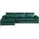 Etta Avenue Lian 101" Wide Velvet Reversible & Chaise 33.0 H x 101.0 W x 51.6 D Sofa 101" 2pcs 3 Seater
