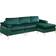 Etta Avenue Lian 101" Wide Velvet Reversible & Chaise 33.0 H x 101.0 W x 51.6 D Sofa 101" 2pcs 3 Seater