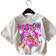 Shein pcs Tween Girls Casual Graphic Tee Set Includes Black White And Light Pink Short Sleeve Round Neck Tops With Cool Designs Like Cartoon Hearts New Yo