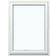Natre toppsving 3-lags Tre Topphengslet vindu 3-glassvindu 110x120cm