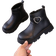 Shein New Round Toe Childrens Boots Casual Retro Flat Bottom Girls Short Boots NonSlip WearResistant Big Kids Shoes Girls Students Punk Boots