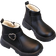 Shein New Round Toe Childrens Boots Casual Retro Flat Bottom Girls Short Boots NonSlip WearResistant Big Kids Shoes Girls Students Punk Boots