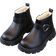 Shein New Round Toe Childrens Boots Casual Retro Flat Bottom Girls Short Boots NonSlip WearResistant Big Kids Shoes Girls Students Punk Boots