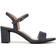Naturalizer Bristol Sandal Women's Navy Heels Sandals Ankle Strap Block