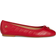 Lauren Ralph Lauren Jayna Ballet Flats - Festive Red Stitch