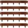 Nicoman Metal Lawn Edging Garden Border Set Of 5 106cm W x 15cm H x 0.15cm D