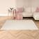 OHS Boucle Plush Rug 80 x 150 cm Beige 80x150cm