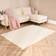 OHS Boucle Plush Rug 80 x 150 cm Beige 80x150cm