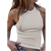 Shein Summer Casual Fitted Tank Top - Solid Color