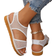 Shein Fashionable Fishnet Sandals With Foam Bottom - Casual