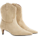 River Island Womens Beige Suede Kitten Heeled Western Boots