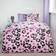 OHS Leopard Duvet Cover Pink, White (200x200cm)