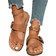 Shein Women's Flat Sandals With Soft Cork Sole - Black