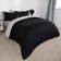 Brentfords Reversible Duvet Cover Black, Natural (200x135cm)