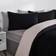 Brentfords Reversible Duvet Cover Black, Natural (200x135cm)