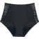 Libresse High Waist Floral Moderate Menstrual Panties - Black