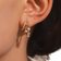 Shein Cubic Zirconia Decor Stud Earrings