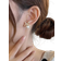 Shein Rhinestone Bow & Faux Pearl Design Stud Earrings