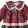 Shein pcsSet Baby Girls Red Plaid Bear Pattern Christmas Themed Casual Long Sleeve Top And Pants Home Set