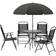 Dakota Fields Vigil 4 Parasol Patio Dining Set, 1 Table incl. 4 Chairs