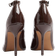 River Island Ankle Strap Heeled Court Shoes - Brown