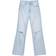 Stradivarius D92 Straight Wide Leg Jeans - Medium Light Blue Denim