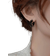Shein 1pair Women's Simple & Fashionable Black Zircon Decor Ear Hoop, Unique Design Daily Earrings, Birthday Gift