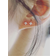 Shein 1pair Fashion Copper Cubic Zirconia Flower Stud Earrings For Women For Mother's Day