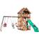 Backyard Discovery kids Highlander All Cedar Wooden Swing Set Wooden/Solid Wood in Brown, Size 153.0 H x 185.0 W x 185.0 D in Wayfair Brown