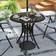 OutSunny 78 cm Round Garden Dining Table with Parasol Hole