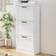 Homcom Slim Cabinet 3 Flip Drawers Shoe Rack 24x117.5cm