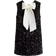 H&M Paillettenkleid Mit Bindebändern - Schwarz