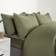 Brentfords Plain Pillowcase Bedding Set, Woodland Green - Single Duvet Cover Green (198x137cm)