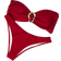Shein Sexy Solid Color Bandeau Bikini - European/American Style