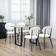 Homcom Sherpa White Kitchen Chair 82cm 4pcs