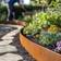 Nicoman Heavy Duty Pre Rusted Garden Border 5m Brown