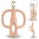 Matchstick Monkey Teething Toy and Gel Applicator Peach
