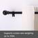 GXOACKJ Decorative Curtain Rods 28 to 48 inch Black15"