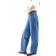 ASOS Mellemblå Jeans med Barrel-ben