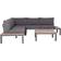 Sunfun Ljusterö - Black Loungeset, 1 Bord inkl. 1 Soffor
