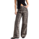 New Look Jeans med vidde leopardprint-Brun